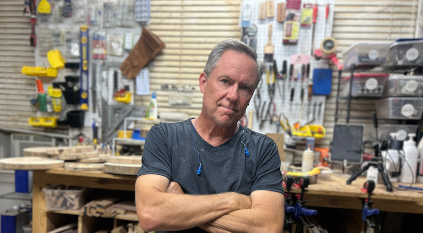 Mark Reynolds in the Prime Bark workshop